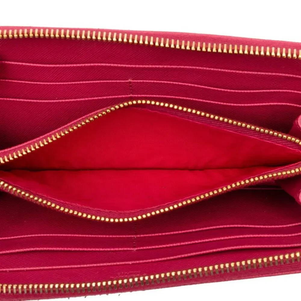 Prada Saffiano Long Zip Wallet